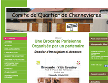 Tablet Screenshot of comite-chennevieres.fr